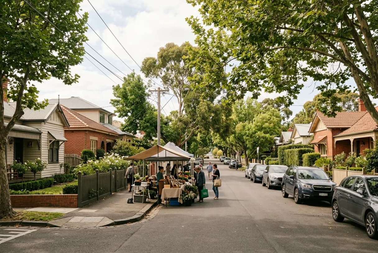 Current market value report — established Australian residential street