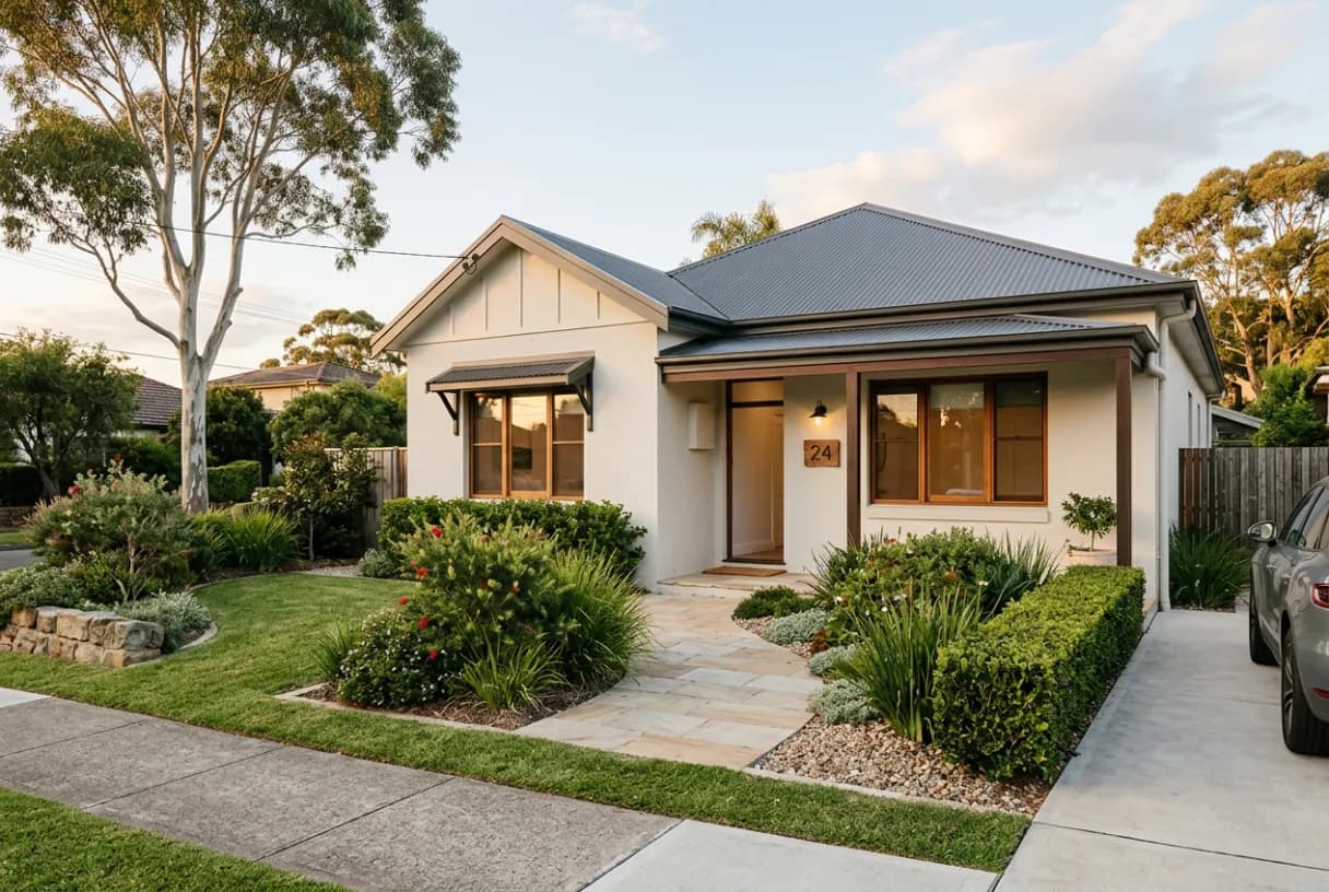 Pre-sale property valuation — Australian home presented for sale